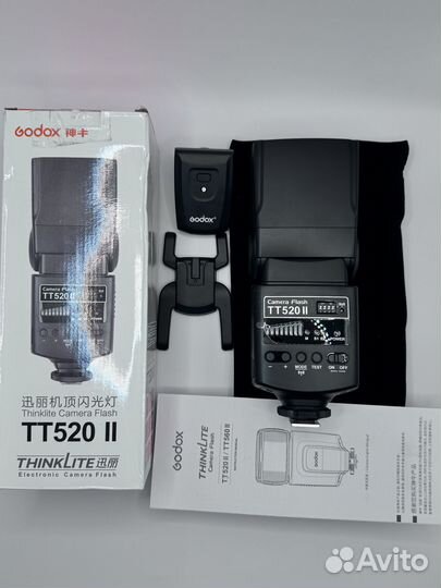 Накамерная вспышка Godox TT520II + синхронизатор