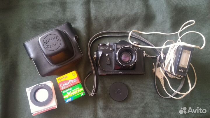 Зенит ET переходник для зеркалки м42 и филтры м42