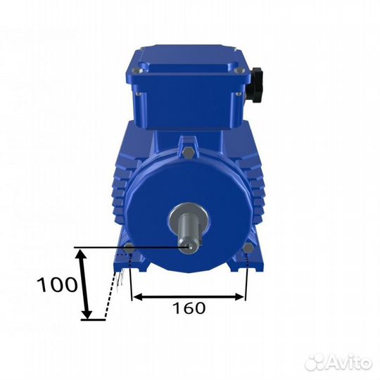 Электродвигатель аир 100L6 (2,2кВт/1000об.мин)