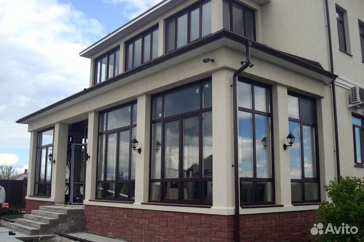 Остекление терассы с отделкой