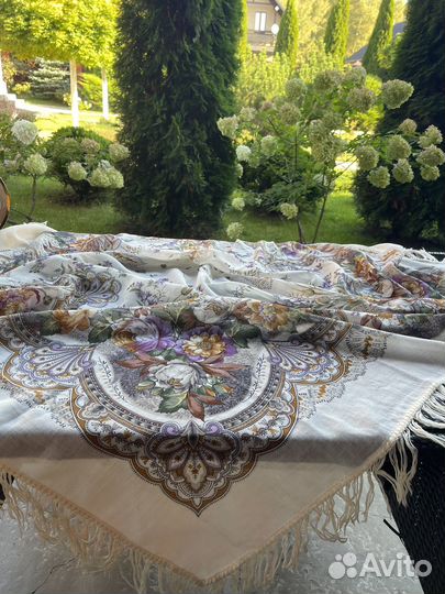 Павловопосадский платок СССР шерсть 160*160