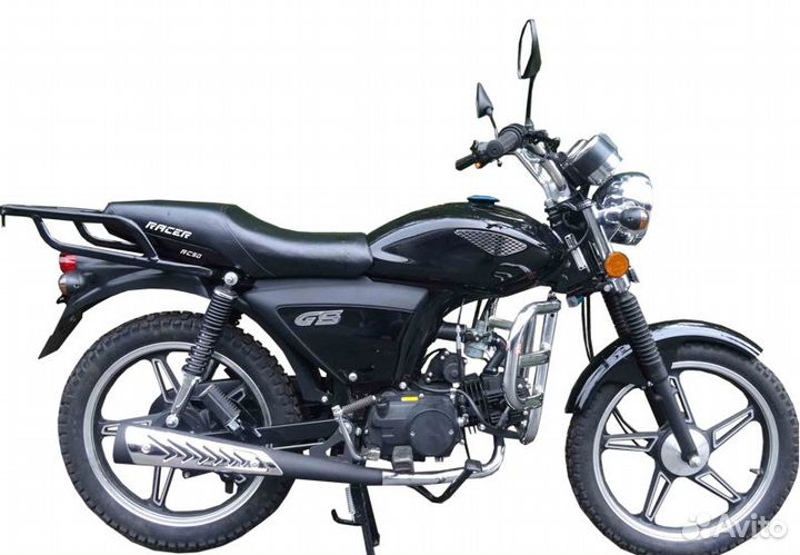 Мопед racer RC50 alpha + цпг 125 см3 черный