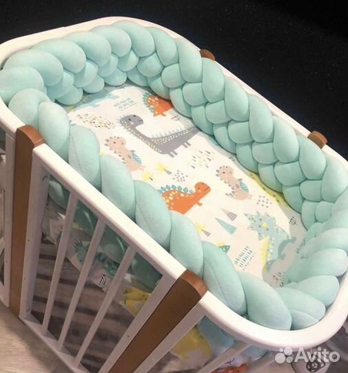 Косичка в кроватку, бортики