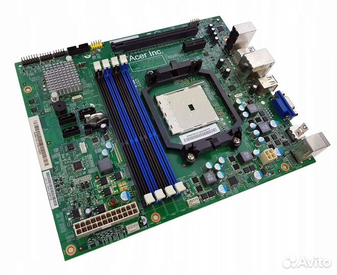 Материнская плата + проц, кулер, озу, корпус