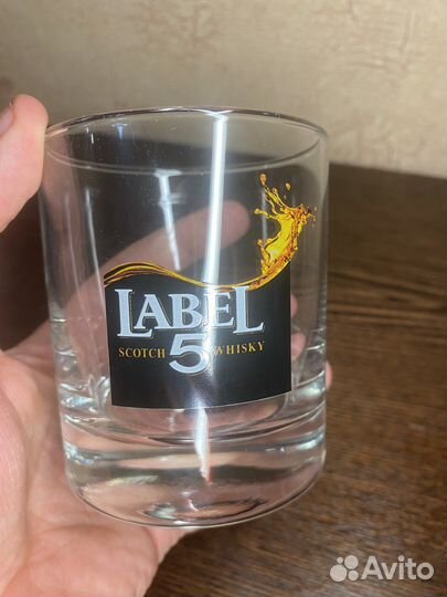 Стаканы (10 шт.) для виски Label 5