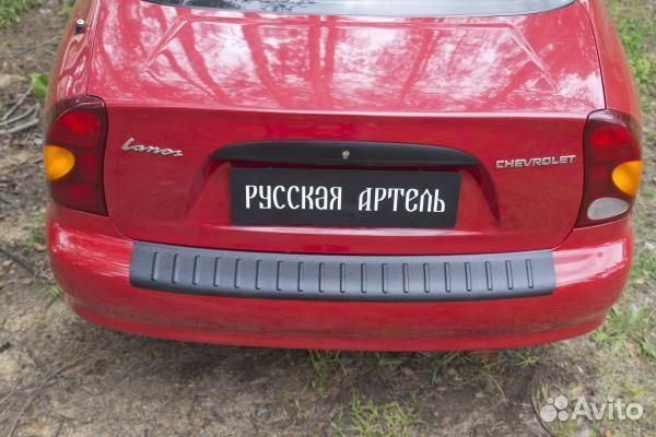Накладка на задний бампер Chevrolet Lanos (2005
