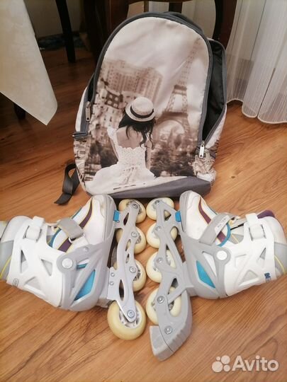 Роликовые коньки детские раздвижные 31-36