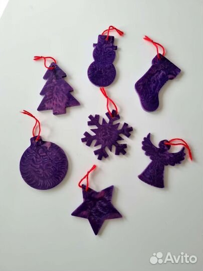 Ёлочные игрушки из эпоксидной смолы