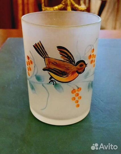 Стакан старинный матовое стекло