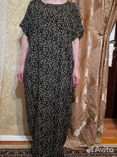 Штапельное платье