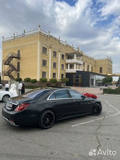 Мерседес на свадьбу с водителем w222 s63 mercedes