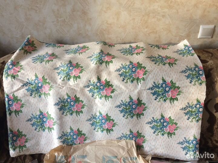 Шторная атласная ткань новый отрез 12 м х 1.50+шер