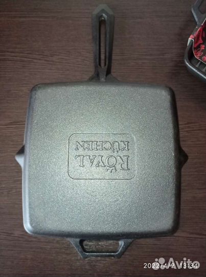 Сковорода-гриль чугунная 28см Royal Kuchen новая
