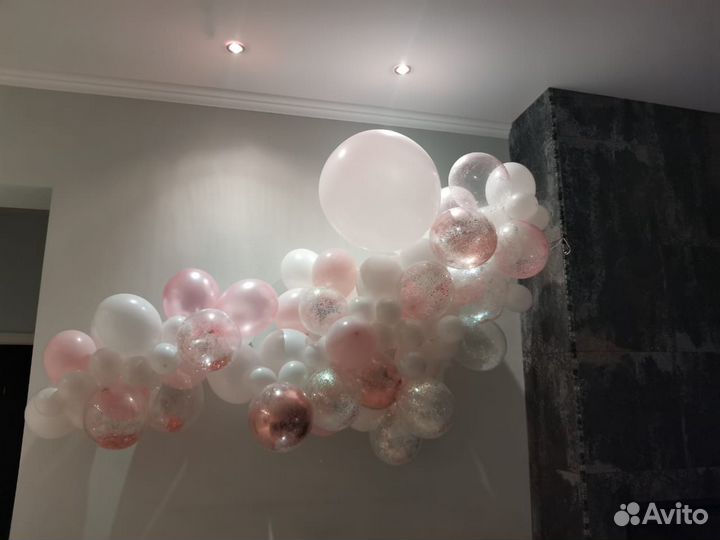 Фотозона Шары гирлянда