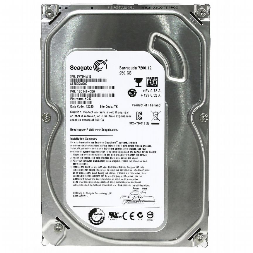[ST250DM000] Жесткий Диск Seagate 250gb Sata3 3,5 St250dm000