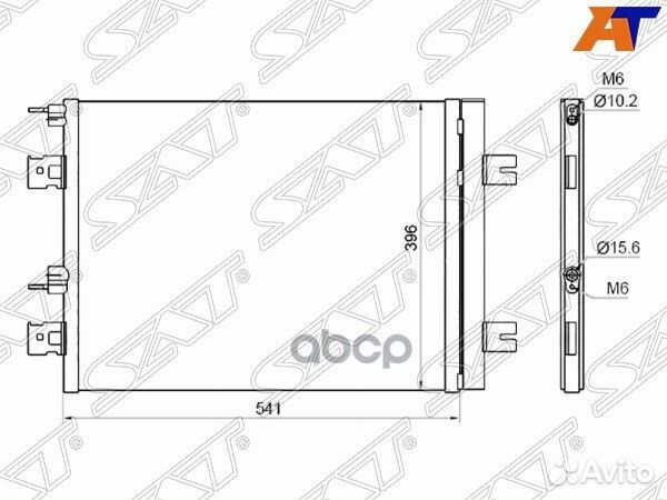 Радиатор кондиционера Nissan Almera 12- / Terra