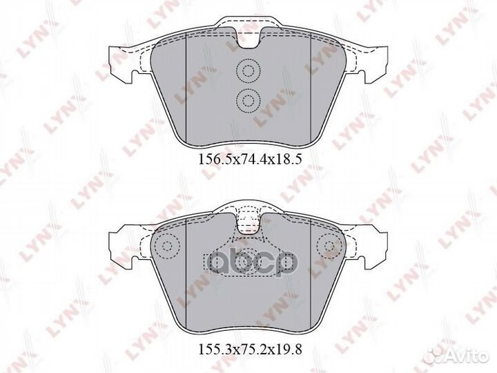 Колодки тормозные дисковые перед BD7816 LYN