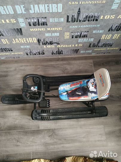 Детский снегокат ника, Тёмка спорт -4, со спинкой