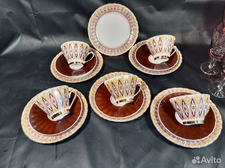 Кофейные тройки из сервиза 