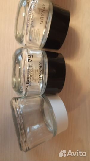 Пустые баночки из под кремов пакетом