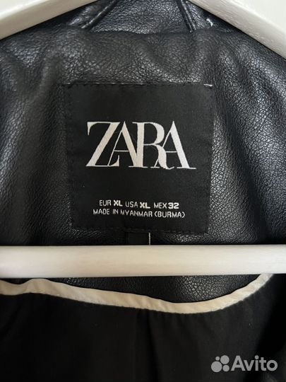 Кожаная куртка Zara