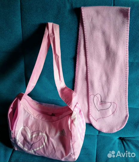 Cумка и шарф детские Adidas, пеналы и сумочки