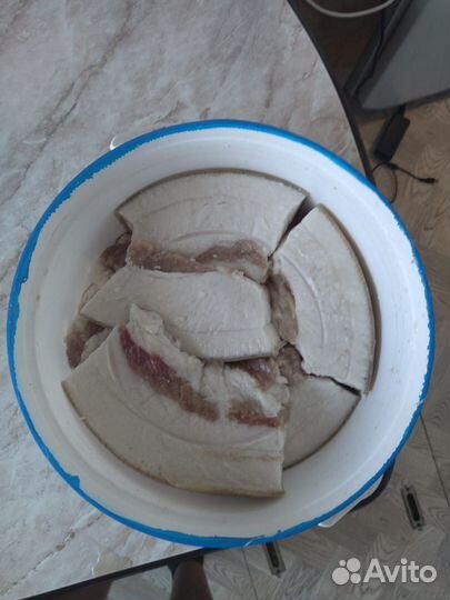 Домашнее сало свинины