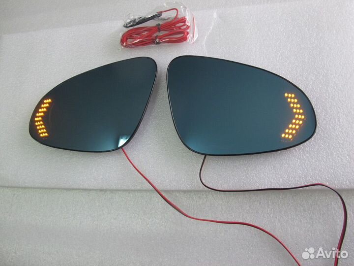 Полотна зеркал с повторителем поворота для Toyota