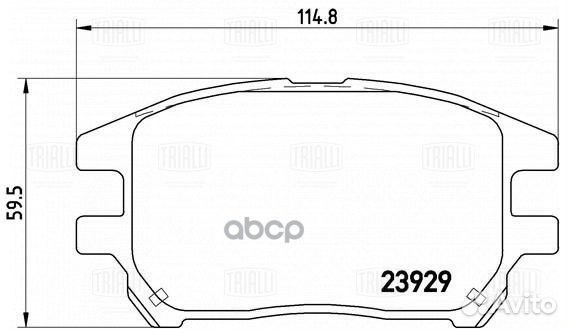 Колодки тормозные дисковые перед PF4357 Tri
