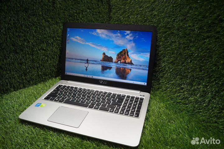 Шикарный металлический asus для игр i3+Geforce