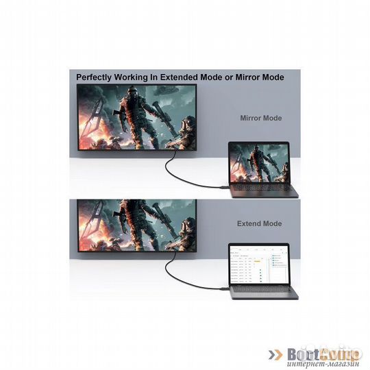 Кабель Displayport - hdmi KS-is (KS-744-1.8) 1,8 метра