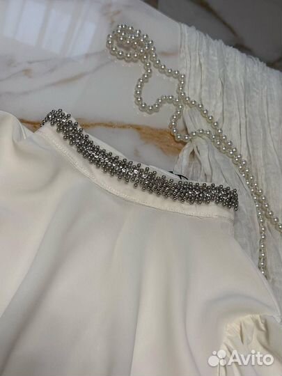 Шикарная атласная блузка