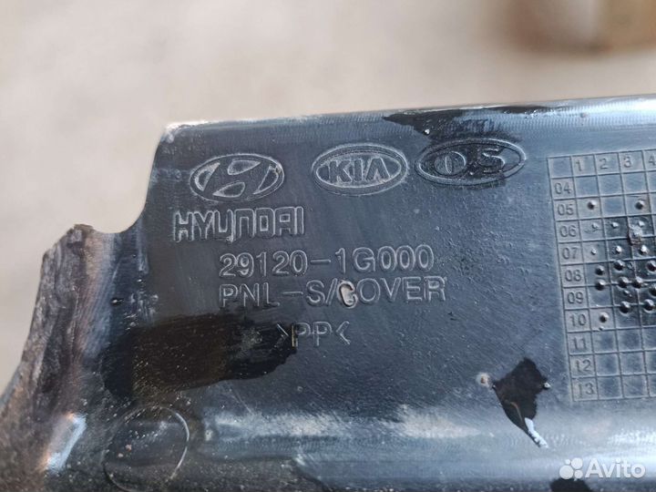 Пыльник двигателя правый kia rio 2
