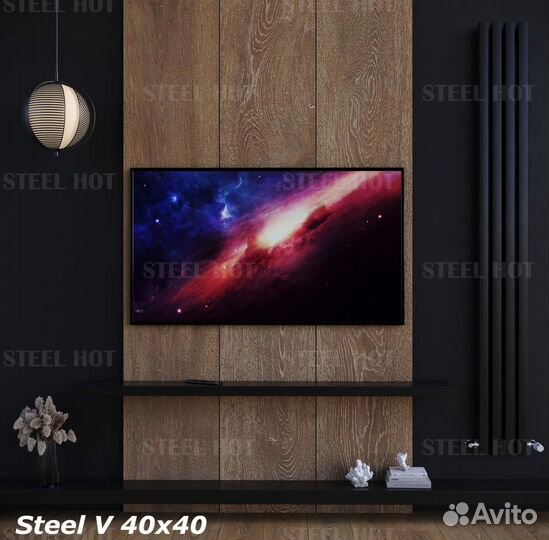 Вертикальный дизайнерский радиатор Steel-Hot от пр