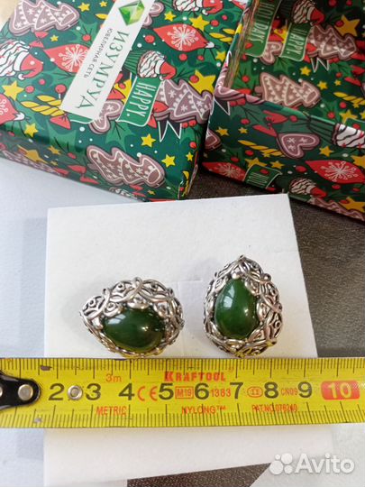 Винтажные серьги 925