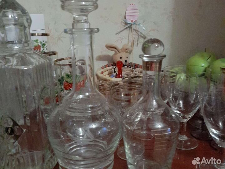 Графины, стаканы, рюмочки СССР