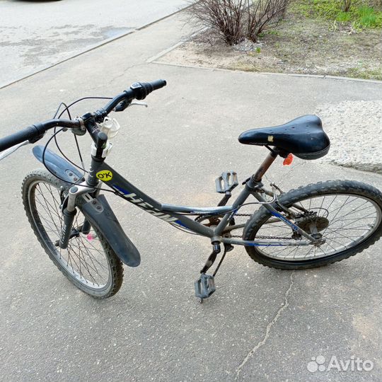 Велосипед подростковый алюминиевый 24 бу