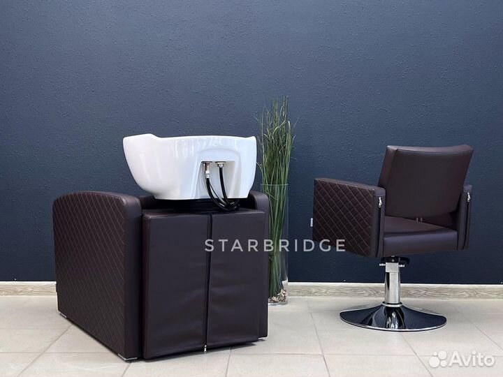 Мойка парикмахерская и кресло парикмахерское