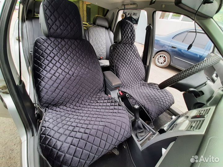 Накидка на сиденья велюр с боками универсальные