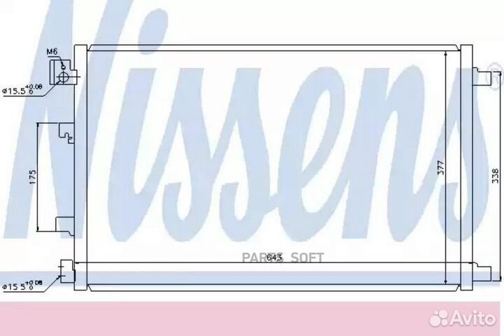 Радиатор кондиционера nissan qashqai (2007) 2.0