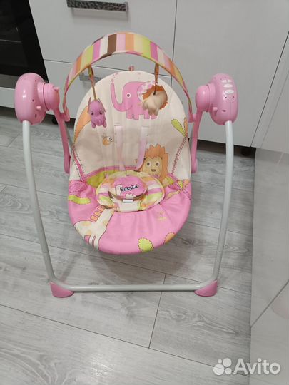 Детские электронные качели для новорожденных