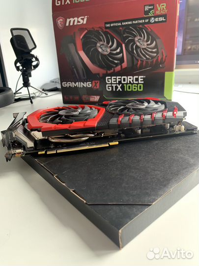 Видеокарта gtx 1060 6gb MSI Gaming X