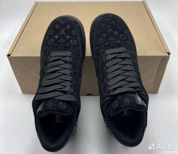 Nike Louis Vuitton Air Force Triple Black