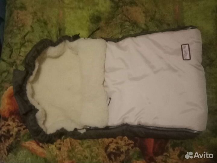 Конверт зимний на меху в коляску