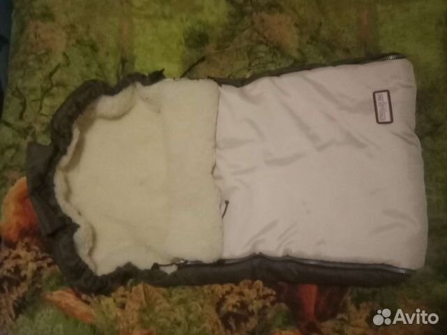 Конверт зимний на меху в коляску