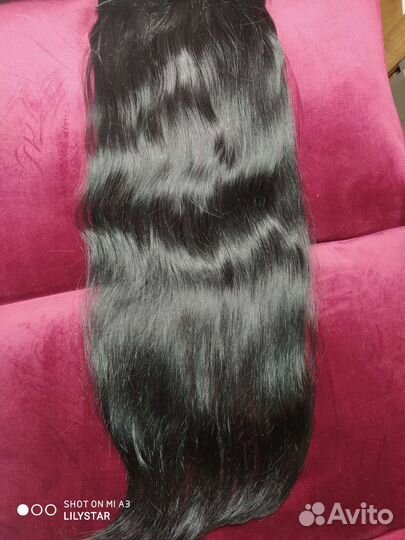 Натуральные волосы 65 см+работа