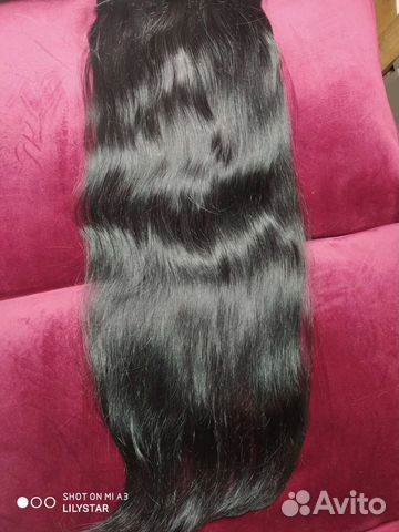 Натуральные волосы 65 см+работа