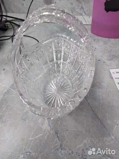 Хрустальная ваза,Богемия,1970- 1979гг