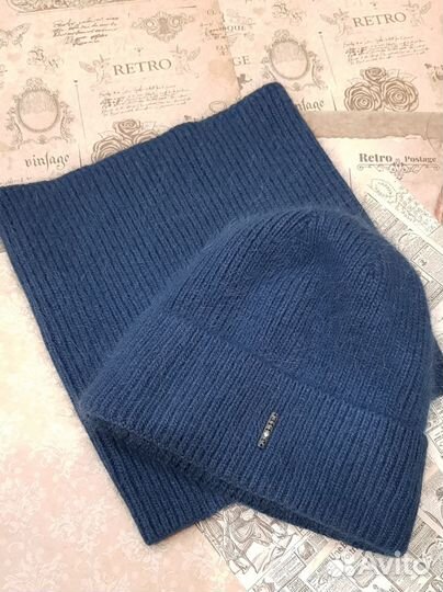 Комплект шапка и снуд зимний женский