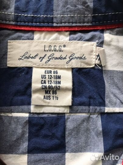 Рубашка для мальчки 86 р-р